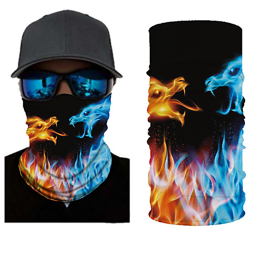 

Neck Gaiter Pollution Protection Quick Dry Ultraviolet Resistant Rainbow Balaclavas Bandana for Adults' Road Cycling Hiking Cycling