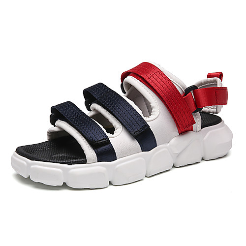 

Men's Marten Sandals Summer Casual Daily Sandals Walking Shoes Canvas Breathable White / Blue / Black