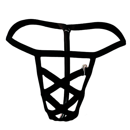 

Men's 1 Piece Cut Out G-string Underwear - Normal Low Waist Black Blue Purple One-Size