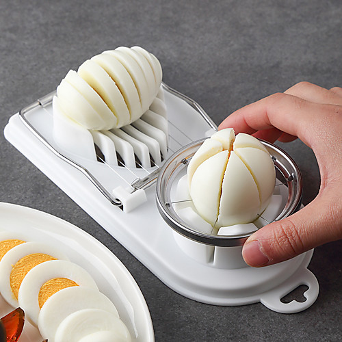 

Kitchen Multi-function Egg Cutter Two-in-one Slice Cut Flower Slicer Stainless Steel Dual-use Slicer