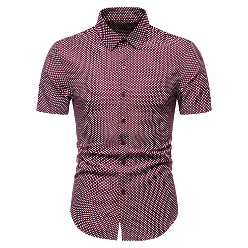 

Men's Solid Colored Shirt Basic Elegant Daily Weekend Wine / White / Black