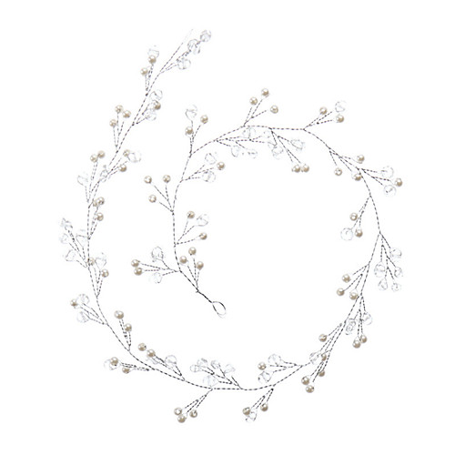 

Fashion Alloy Headdress with Imitation Pearl 1 Piece Wedding / Special Occasion Headpiece