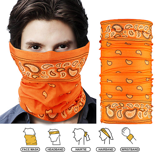 

Neck Gaiter Pollution Protection Quick Dry Ultraviolet Resistant Rainbow Balaclavas Bandana for Adults' Road Cycling Hiking Cycling