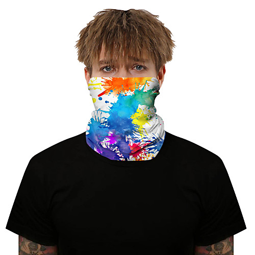 

Neck Gaiter Pollution Protection Quick Dry Ultraviolet Resistant Rainbow Balaclavas Bandana for Adults' Road Cycling Hiking Cycling