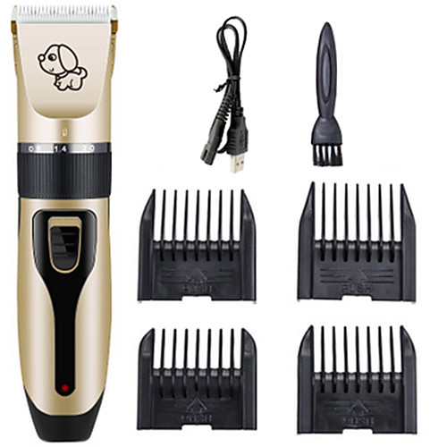 

Dog Grooming Grooming Clippers Plastic Clipper & Trimmer Portable Washable Travel Pet Grooming Supplies Gold