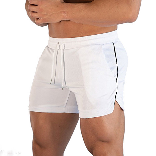 

Men's Sporty Basic Slim Sweatpants Shorts Pants - Solid Colored Drawstring White Black Blue US32 / UK32 / EU40 / US34 / UK34 / EU42 / US36 / UK36 / EU44