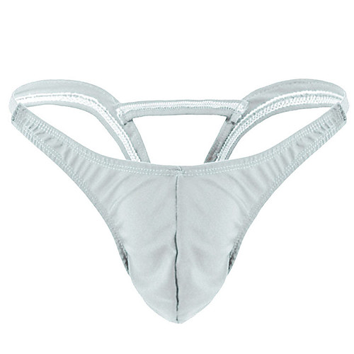 

Men's 1 Piece Cut Out G-string Underwear - Normal Low Waist White Black Blue One-Size