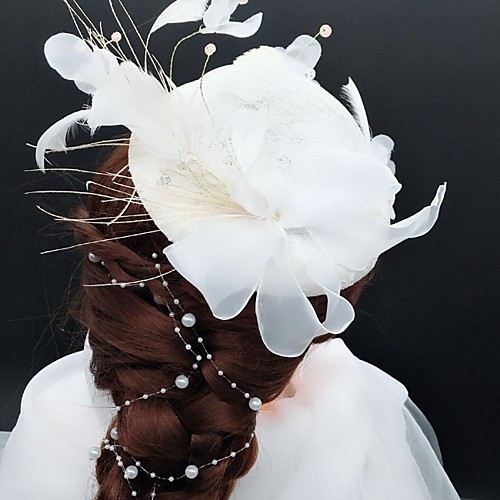 

Net Fascinators with Flower 1 Piece Wedding / Tea Party Headpiece