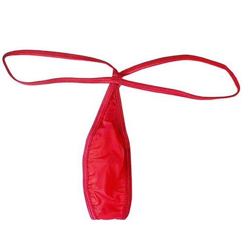 

Men's Basic G-string Underwear - Normal Low Waist Red One-Size