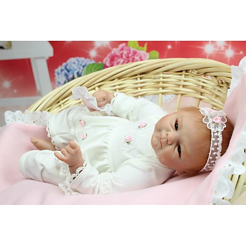 

NPK DOLL Reborn Doll Baby Newborn lifelike Cute Hand Made Child Safe with Clothes and Accessories for Girls' Birthday and Festival Gifts / Silicone / Vinyl / Non Toxic / Lovely / CE Certified