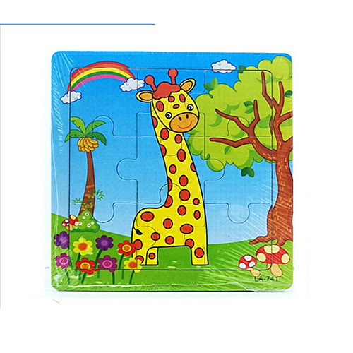 

Jigsaw Puzzle Wooden Puzzles Educational Toy Square Wooden Kid's Gift