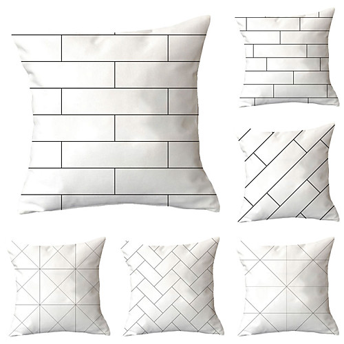 

6 pcs Throw Pillow Simple Classic 4545 cm Cushion Vintage Circle Cover Sofa Home Decor Throw Pillow Case