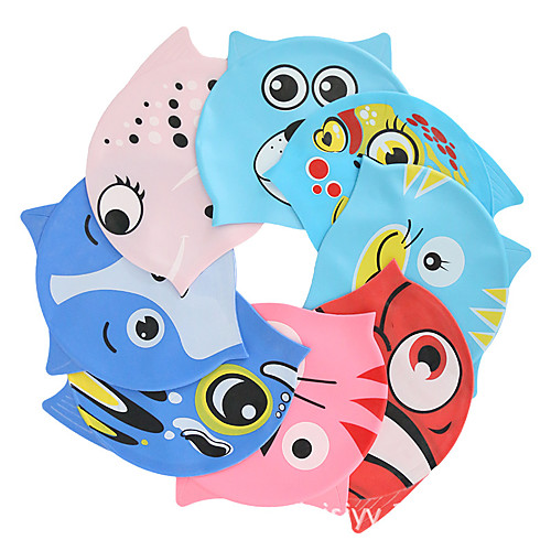 

Swim Cap for Kids Silicone Soft Stretchy Comfortable Swimming Watersports