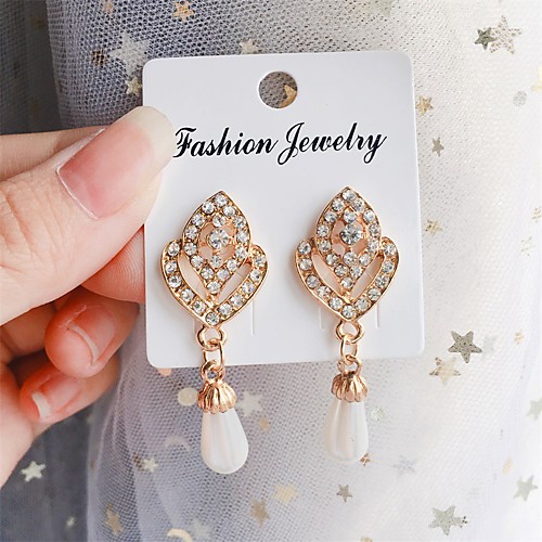 

Women's Earrings Holiday Wedding Birthday Romantic Earrings Jewelry Gold For Date Street Festival 1 Pair