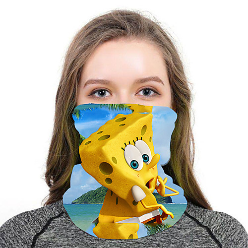 

Women's Bandana Balaclava Neck Gaiter Neck Tube UV Resistant Quick Dry Lightweight Materials Cycling Polyester for Men's Women's Adults / Pollution Protection / Floral Botanical Sunscreen / High Breat