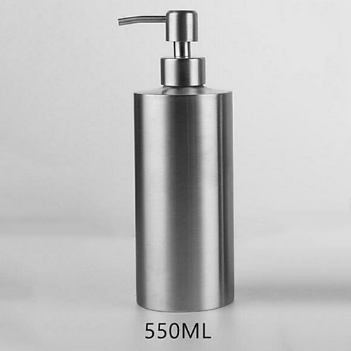 

Push-on 304 Stainless Steel Cylindrical Lotion Bar Bar Toilet Hand Sanitizer Storage Bottle