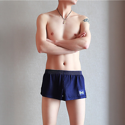 

Men's Split / Basic Boxers Underwear / Briefs Underwear - Normal Low Waist White Black Red M L XL