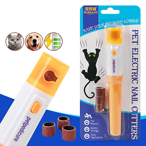 

Dog Cat Nail Grinder Plastic Nail Clipper Nail File Portable Pet Grooming Supplies Random Color