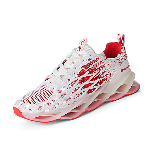 

Men's Mesh Fall / Spring & Summer Trainers / Athletic Shoes Running Shoes / Walking Shoes Breathable Color Block Black / Red / White / Black