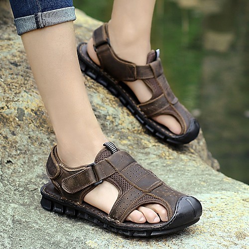 

Men's Hiking Shoes Anti-Slip Quick Dry Breathable Comfortable Hiking Running Jogging Summer Brown Chocolate