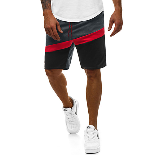 

Men's Basic Cotton Slim Shorts Pants Multi Color Full Length Black Dark Gray Navy Blue