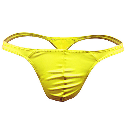 

Men's Basic G-string Underwear - Normal Low Waist Yellow Blushing Pink Fuchsia One-Size