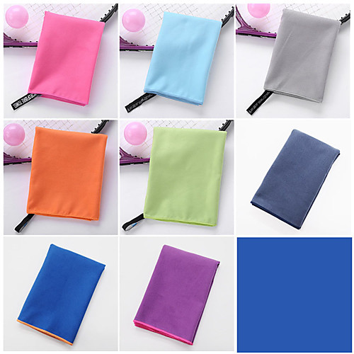 

Microfiber Sports Towel Travel Towel Gym Towel Men's Women's Hand Towel Sweat Towel Solid Colored Lightweight Quick Dry Super Absorbent for Home Workout Running Fitness Autumn / Fall Spring Summer