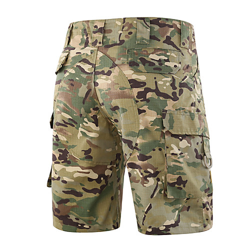 

Men's Hiking Shorts Waterproof Breathable Quick Dry Ventilation Fall Spring Summer Camo / Camouflage Bottoms for Camping / Hiking Hunting Fishing Camouflage Grey Khaki S M L XL XXL