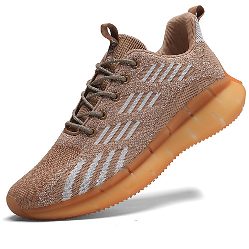 

Men's Mesh Fall / Spring & Summer Sneakers Running Shoes / Walking Shoes Breathable Khaki / White / Black
