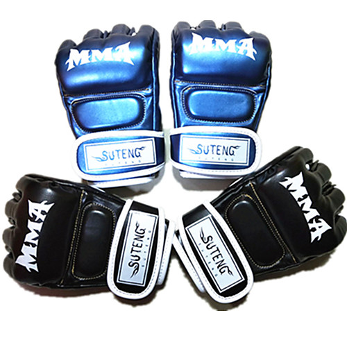 

Boxing Gloves For Martial Arts Muay Thai MMA Kickboxing Durable Breathable Shockproof Training Adults Men's Women's - Blue Black