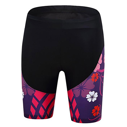 

21Grams Women's Cycling Shorts Spandex Bike Shorts Padded Shorts / Chamois Pants Quick Dry Breathable Sports Patchwork Floral Botanical Black / Red Mountain Bike MTB Road Bike Cycling Clothing Apparel