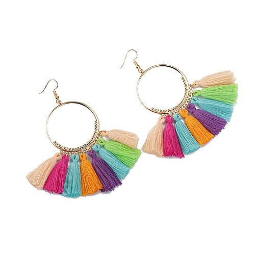 

Women's Earrings Holiday Wedding Birthday Romantic Earrings Jewelry Purple / Yellow / Red For Date Street Festival 1 Pair