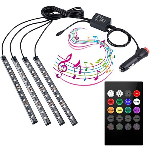 

4m Flexible LED Light Strips Car Lights Flexible Tiktok Lights 48 LEDs SMD5050 Multi Color Decorative TV Background 5 V