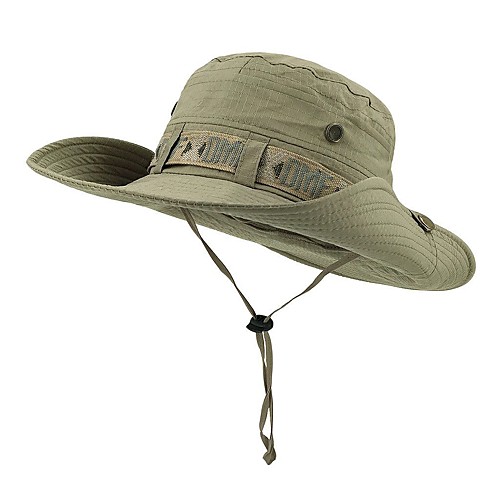 

Men's Women's Sun Hat Fishing Hat Fisherman Hat Hiking Hat 1 PCS Outdoor Portable Sunscreen UV Resistant Breathable Hat Solid Color POLY Dark Green Green for Camping / Hiking Hunting Fishing