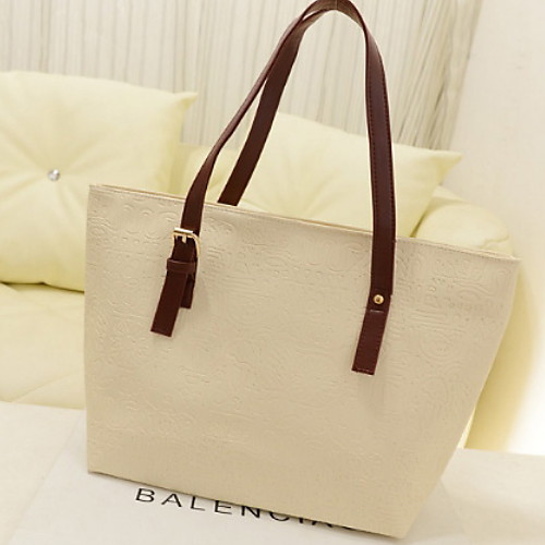 

Women's PU Top Handle Bag Solid Color Light Purple / Green / Beige