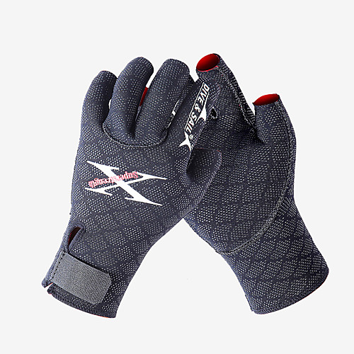 

Dive&Sail Diving Gloves 2.5mm Neoprene Fingerless Gloves Warm Protective Durable Diving Surfing Water Sports