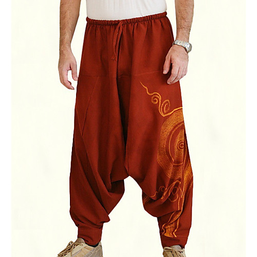 

Men's Basic Loose Harem Pants - Solid Colored Black Blue Red US34 / UK34 / EU42 / US36 / UK36 / EU44 / US38 / UK38 / EU46