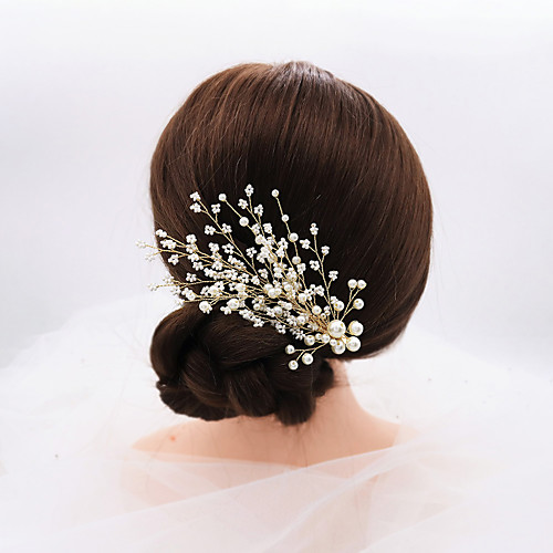 

Fashion Vintage Cubic Zirconia / Alloy Hair Clip with Rhinestone / Imitation Pearl / Crystals 1pc Wedding / Party / Evening Headpiece