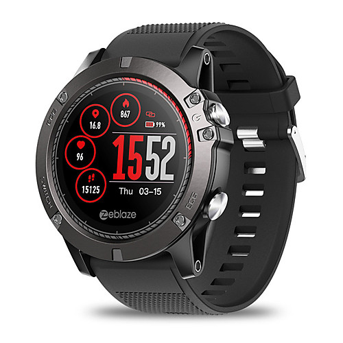 

Zeblaze vibe 3 ECG Unisex Smartwatch Android iOS Bluetooth Waterproof GPS Heart Rate Monitor Video Health Care ECGPPG Timer Pedometer Sleep Tracker Sedentary Reminder