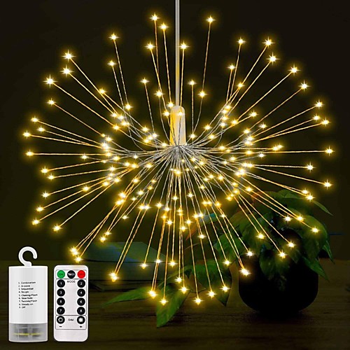 

LOENDE 12.5cm String Lights 150 LEDs Warm White White Multi Color Creative Party Christmas Wedding Decoration AA Batteries Powered