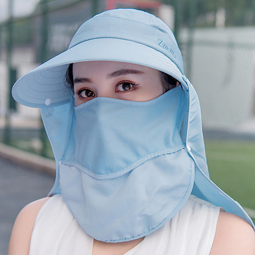 

Fishing Hat Fisherman Hat Hiking Hat Hat Wide Brim 1 PCS Portable Sunscreen UV Resistant Breathable Solid Color POLY Cotton Blend Autumn / Fall Spring Summer for Women's Camping / Hiking Hunting