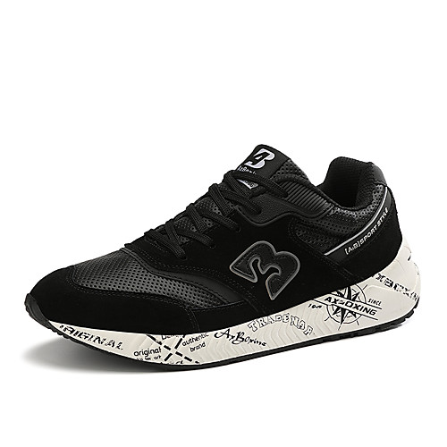 

Men's Spring & Summer Sporty Athletic Trainers / Athletic Shoes Running Shoes PU Non-slipping White / Blue / Black / Army Green Color Block