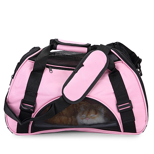 

Dog Cat Shoulder Messenger Bag Adjustable / Retractable Solid Colored Nylon Purple Green Blue