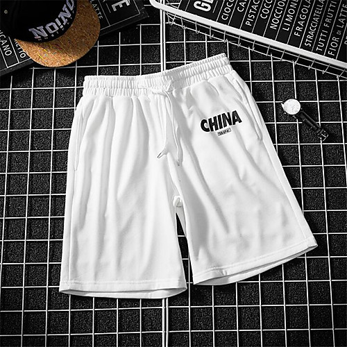 

Men's Basic Loose Shorts Pants - Solid Colored Classic White Black Khaki US32 / UK32 / EU40 / US34 / UK34 / EU42 / US38 / UK38 / EU46 / Drawstring / Elasticity