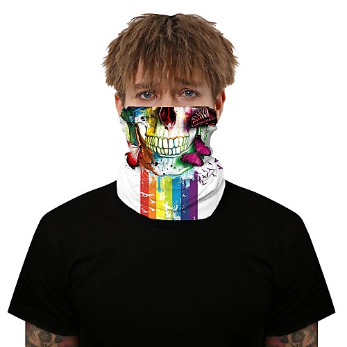 

Neck Gaiter Pollution Protection Quick Dry Ultraviolet Resistant Rainbow Balaclavas Bandana for Adults' Road Cycling Hiking Cycling