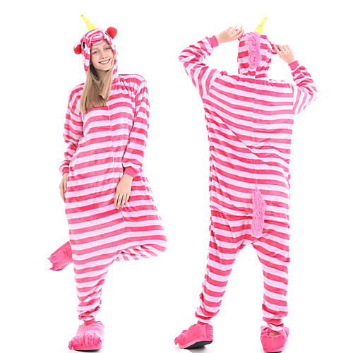 

Adults' Kigurumi Pajamas Unicorn Bear Onesie Pajamas Flannelette Black / White / Red / Pink Cosplay For Men and Women Animal Sleepwear Cartoon Festival / Holiday Costumes
