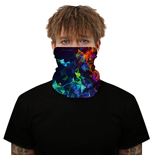 

Neck Gaiter Pollution Protection Quick Dry Ultraviolet Resistant Rainbow Balaclavas Bandana for Adults' Road Cycling Hiking Cycling