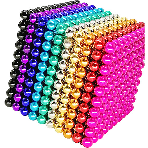 

1000 pcs 5mm Magnet Toy Magnetic Balls Building Blocks Super Strong Rare-Earth Magnets Neodymium Magnet Neodymium Magnet Magnetic Stress and Anxiety Relief Office Desk Toys Relieves ADD, ADHD