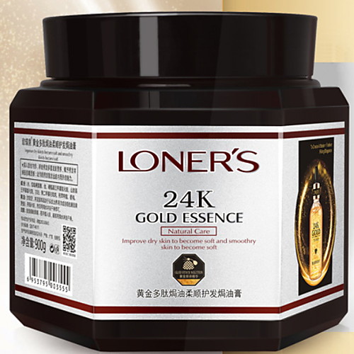 

24K Gold Essence Hydrating Argan Oil Hair Mask and Deep Conditioner for Dry or Damaged Hair 900G