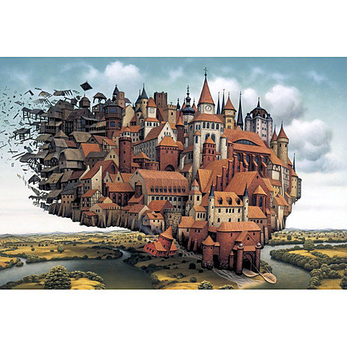 

1000 pcs Famous buildings Funny Family Games Jigsaw Puzzle Decompression Toys Jumbo Wooden Kid's Adults' Toy Gift